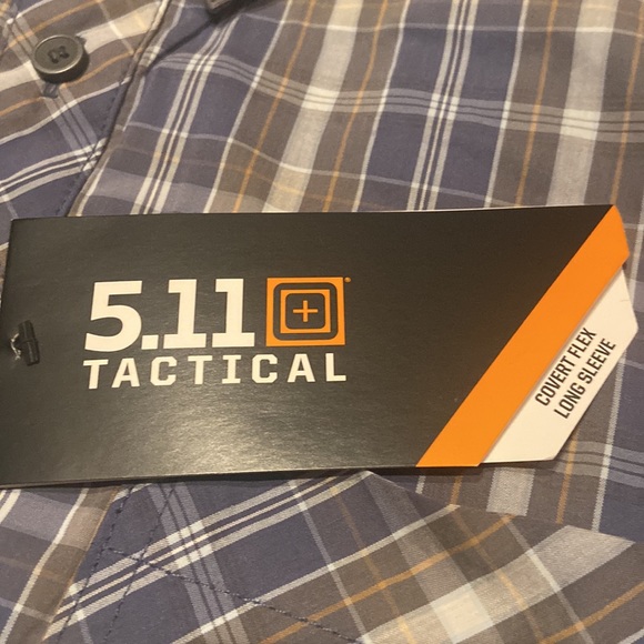 5.11 TACTICAL Size M Covert Flex Long Sleeve Button Down Shirt NWT - Picture 3 of 9